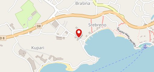 Restaurant Srebreno sur la carte