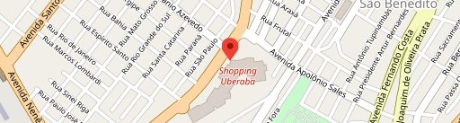 Madero Container Shopping Uberaba no mapa