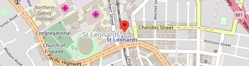 McDonald's St Leonards en el mapa