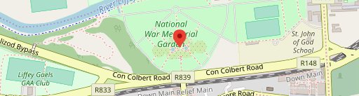 Mémorial national irlandais de la Guerre on map