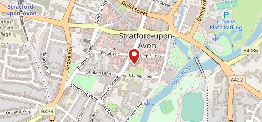 Mercure Stratford upon Avon Shakespeare Hotel on map