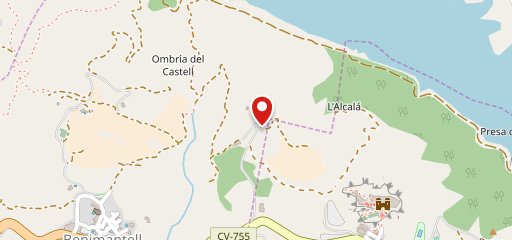 Mesón El Castellet en el mapa