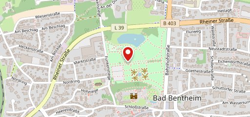 Minigolf und Café im Schlosspark Bad Bentheim en el mapa