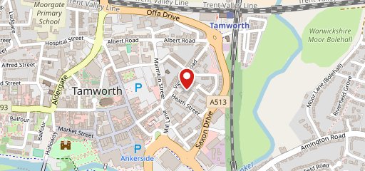 Tamworth Snooker Pool & Darts LTD en el mapa