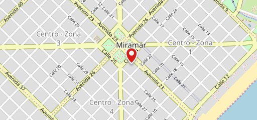 Mutual Cultural, Circulo Italiano, Joven Italia de Miramar en el mapa
