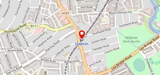 Clapton Kebab House ltd on map