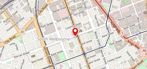 Nine Yards South Melbourne en el mapa