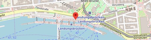NORDSEE Hamburg Landungsbrücken on map