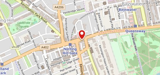 Notting Hill Kebab London on map