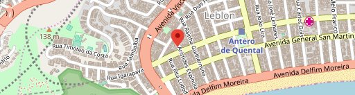 Oggi Pizza Napoletana Leblon no mapa