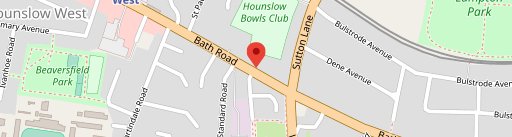 Hounslow Pizza & Chicken en el mapa