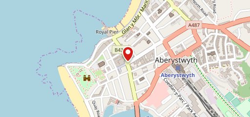 Penguin Pizza & Cafe Aberystwyth on map