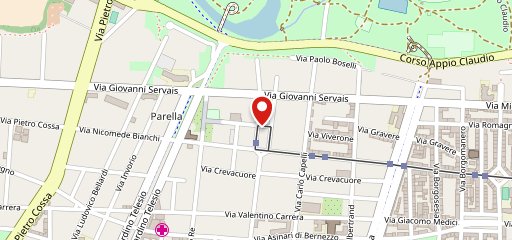 Pizza kebab Campanella on map