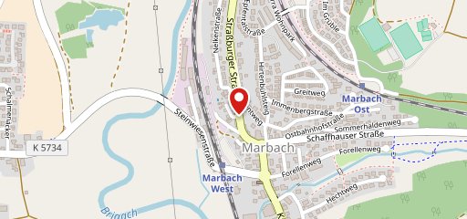 Pizza Point Marbach sur la carte