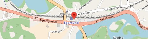 Pizzabakeren Egersund en el mapa