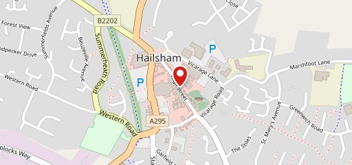 Prezzo Italian Restaurant Hailsham on map