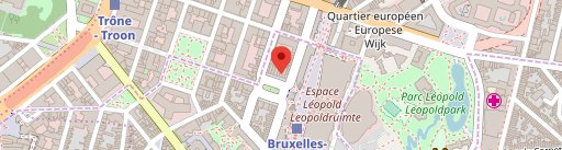 Quartier Léopold sur la carte