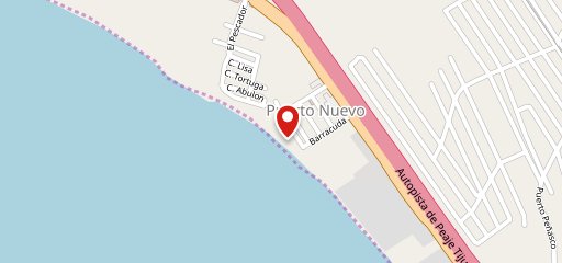 Restaurant bar playa delfin puerto nuevo en el mapa