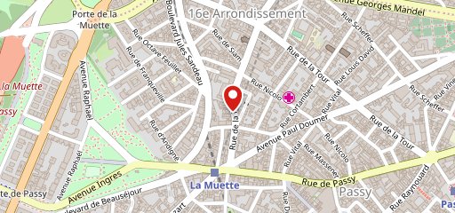 Restaurant Bon - Paris 16 на карте