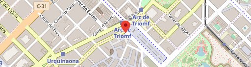 Wok Arc de Triomf en el mapa