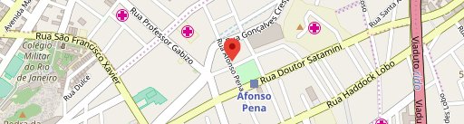 Restaurante Caçador Praça Afonso Pena no mapa