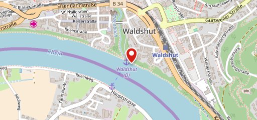 Rheinschifffahrt Waldshut-Tiengen on map