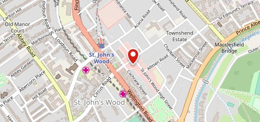 Chucs St John's Wood on map