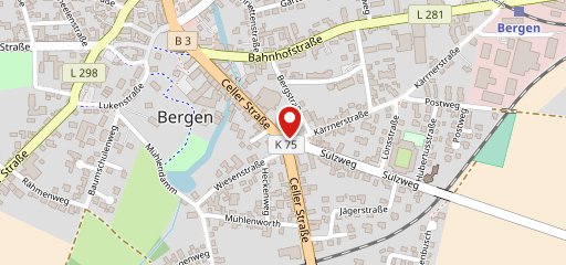 Rickys Pizza Service Bergen en el mapa
