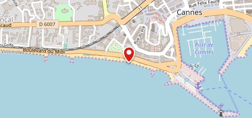 Riviera Beach - Restaurant - Plage - Cannes en el mapa