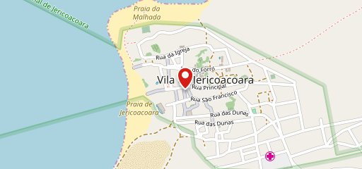 Samba Rock Café Praia de Jericoacoara no mapa