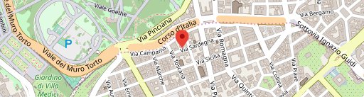 Pizzeria San Marco - Ristorante Via Sardegna sulla mappa