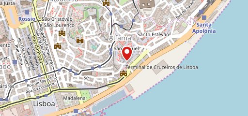 Santo António de Alfama no mapa
