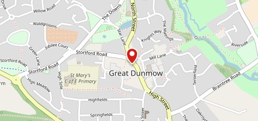 Saracens Head - Great Dunmow en el mapa