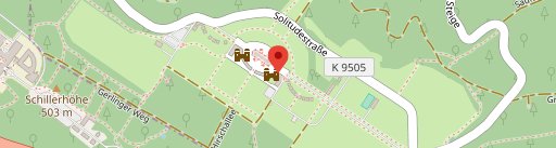 Schloss Solitude Gastronomie en el mapa