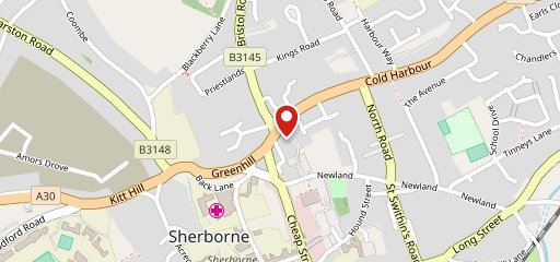 sherborne kebab house on map