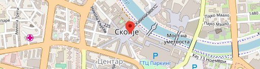 Skopje Bar Crawl en el mapa