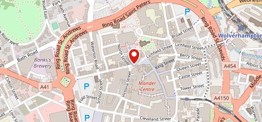 Slug & Lettuce - Wolverhampton en el mapa