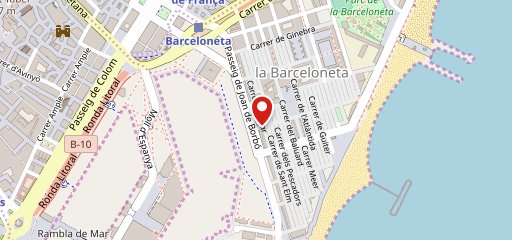 Sports Bar - Barceloneta en el mapa