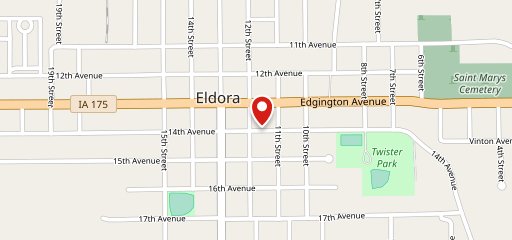 Sunshine Cafe Eldora, Iowa на карте