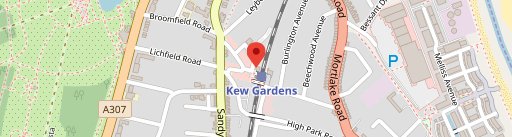 The Tap on the Line, Kew on map