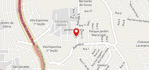 Tele Pizza Valle no mapa