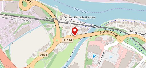 TGI Fridays - Gateshead en el mapa