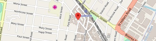 The Cheesecake Shop Auburn en el mapa