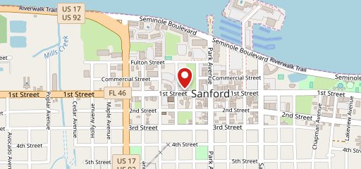 The Current Seafood Counter Sanford en el mapa