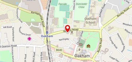 Railway Pub & Steam Bar Oakham en el mapa