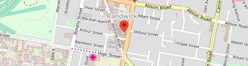 The Shed Cafe - Randwick en el mapa