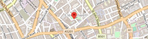 Three Kings Clerkenwell en el mapa