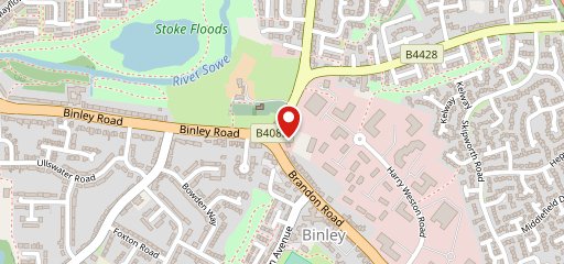 Toby Carvery Binley Park Coven on map