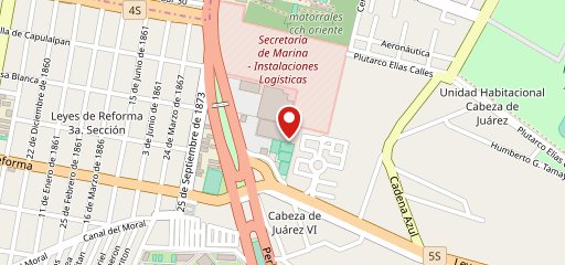 Vips Cabeza De Juárez en el mapa