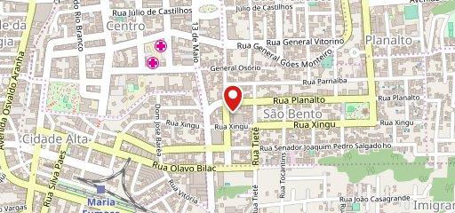 Romeu e Julieta Café Lounge no mapa